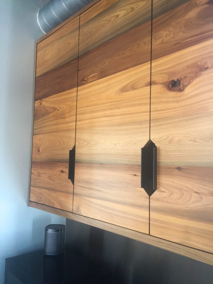 Smooth Wooden Cabinets close up details