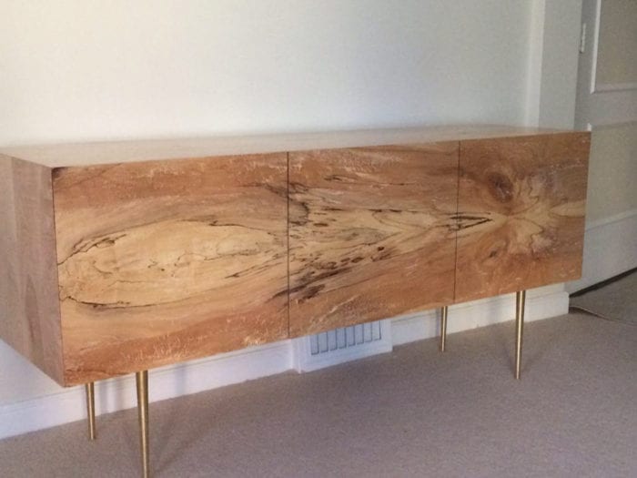 Spalted Maple Entertainment Cabinet