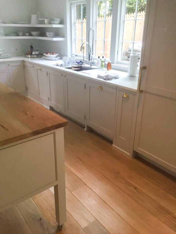 Traditional White Kitchen with White Countertops