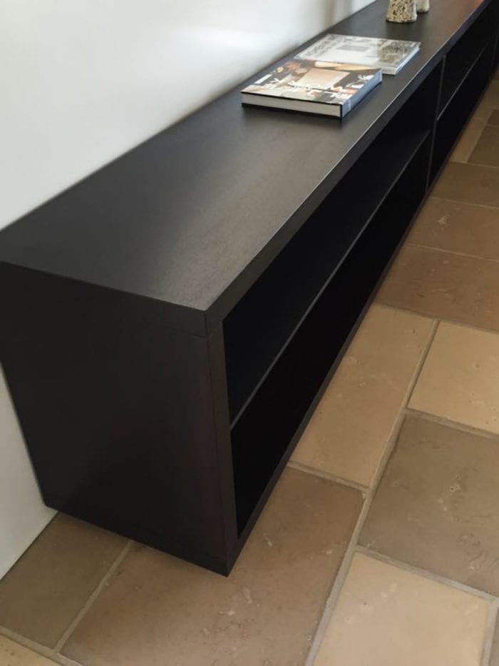 Long Matte Black Shelves