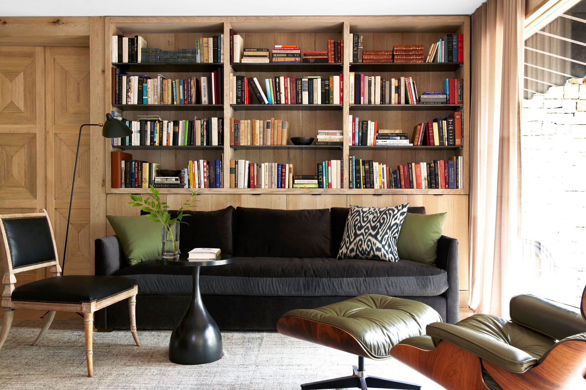 Classic Oak Living Room Bookcase