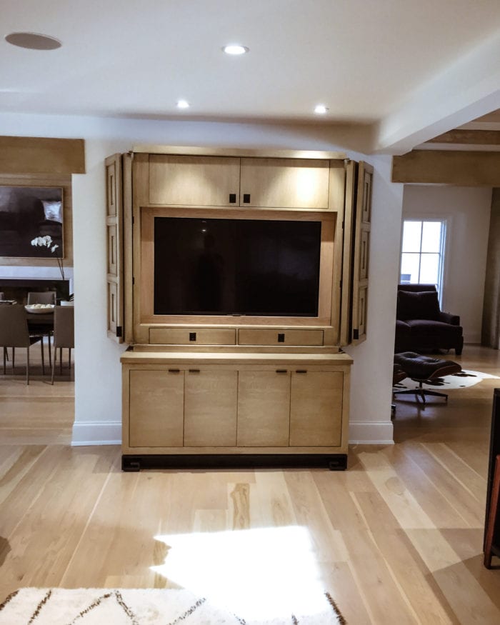 Quartersawn White Oak TV Storage