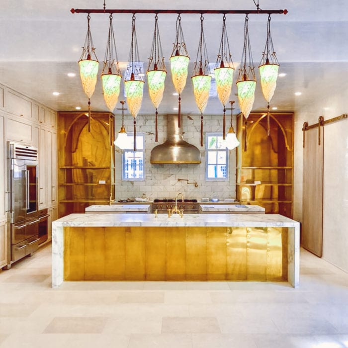 Oak and Brass Kitchen full view