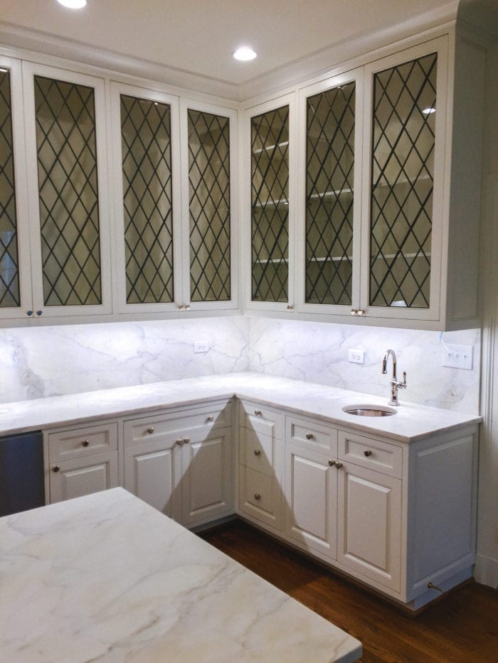 Classic Kitchen with White Cabinets and Black detailing