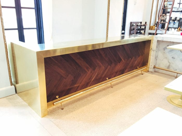 Brass Counter for local business