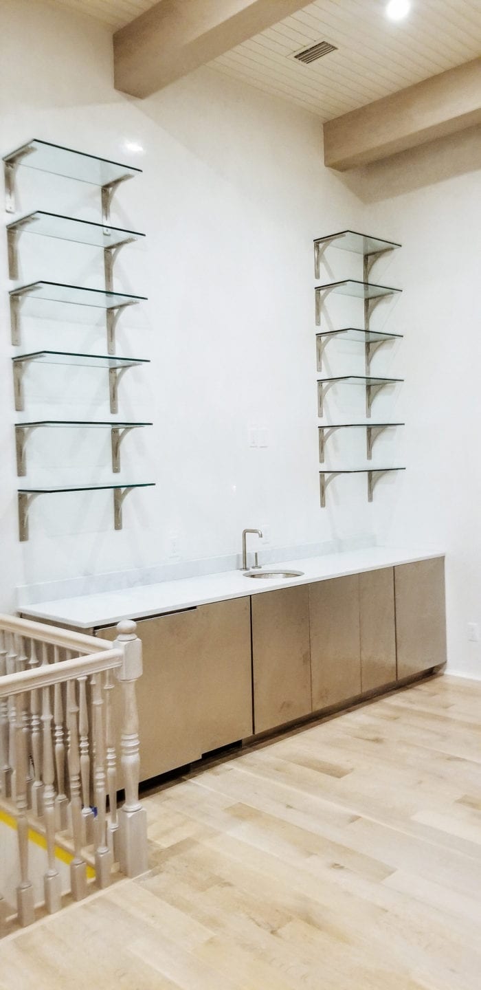 Glass Wall Shelves
