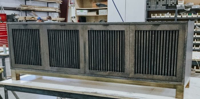 Cerused Oak Console