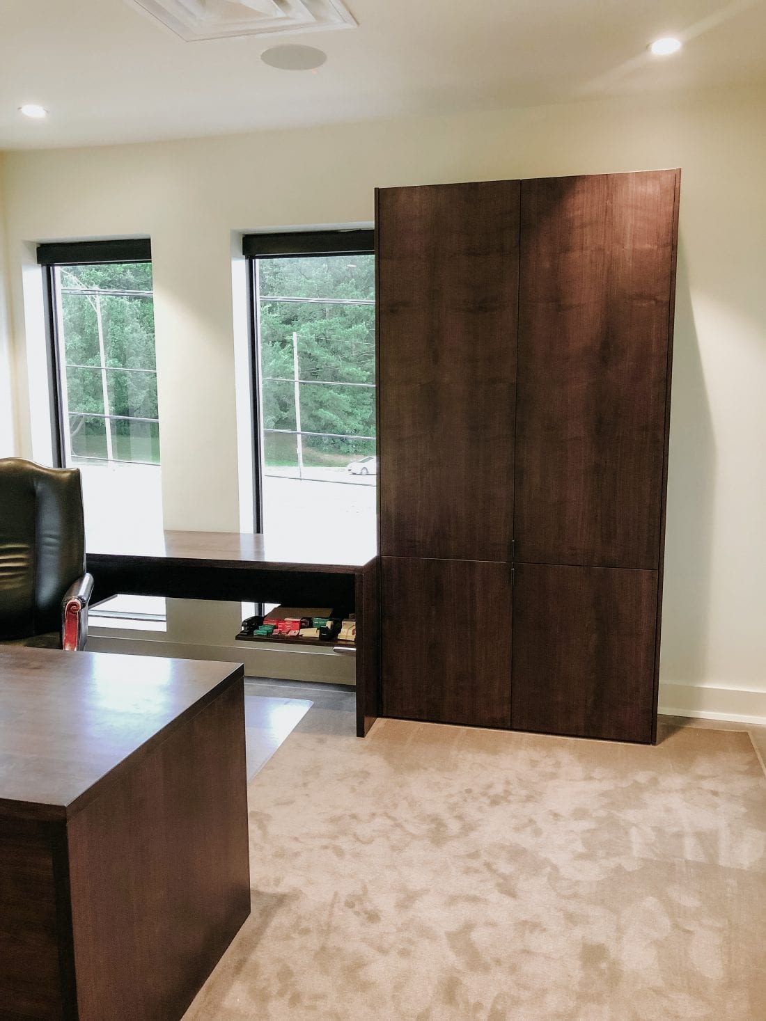 Walnut Cabinet in Office