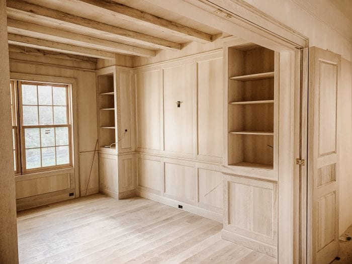 Quartersawn White Oak Office Work in Progress