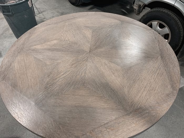 Beautiful 6 Point Star White Oak Table Top