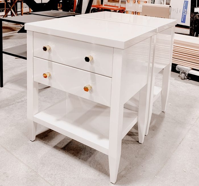 Glossy White Nightstand