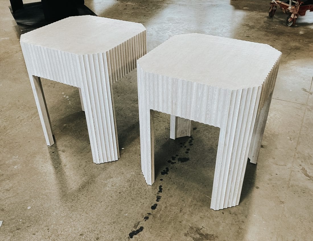 Fluted Side Tables