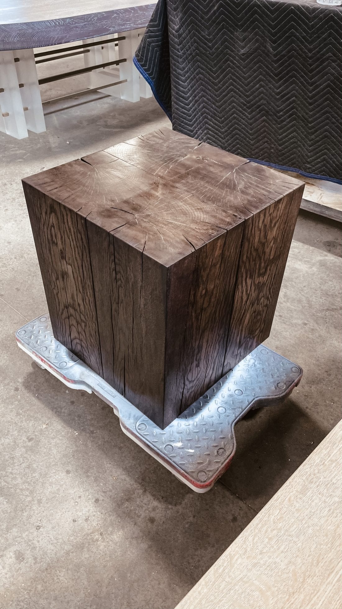 Rustic Wood Side Table