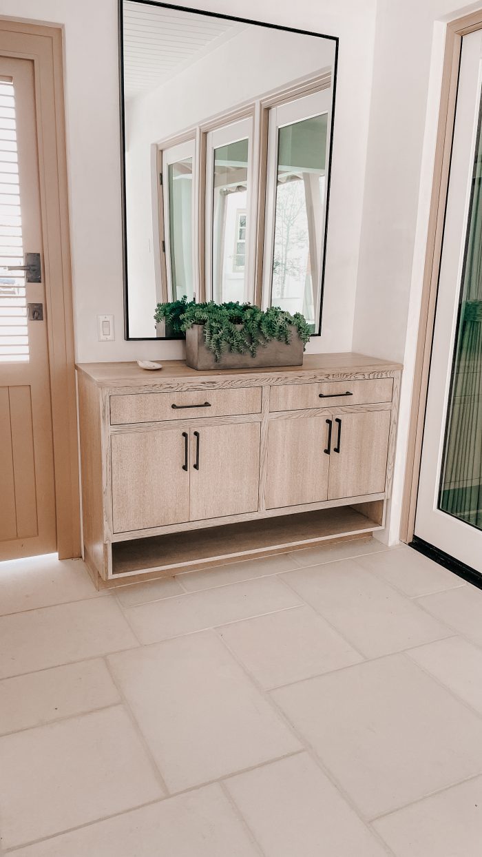 Outdoor White Oak Storage Cabinet