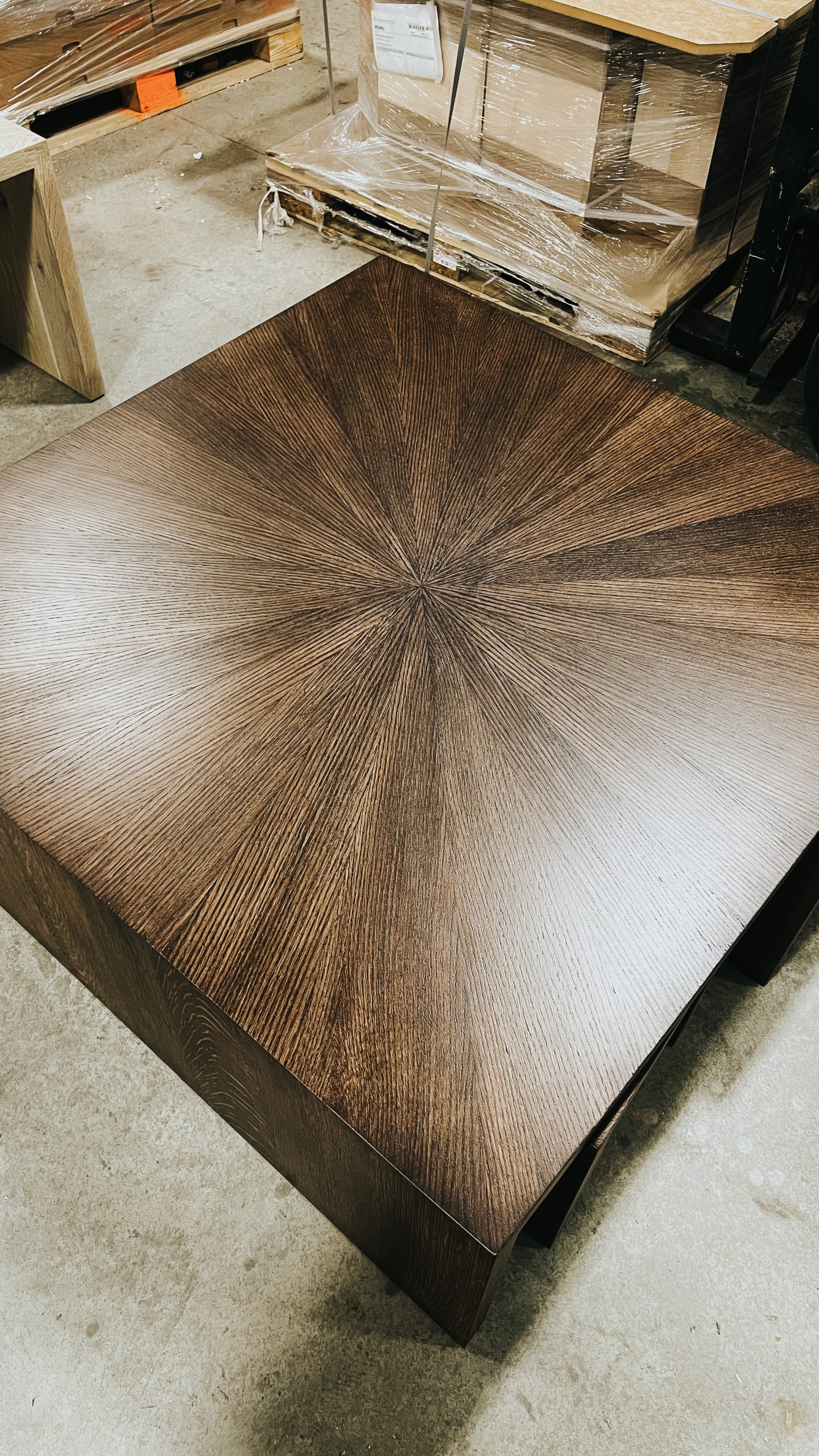 Square Radiate Table Details