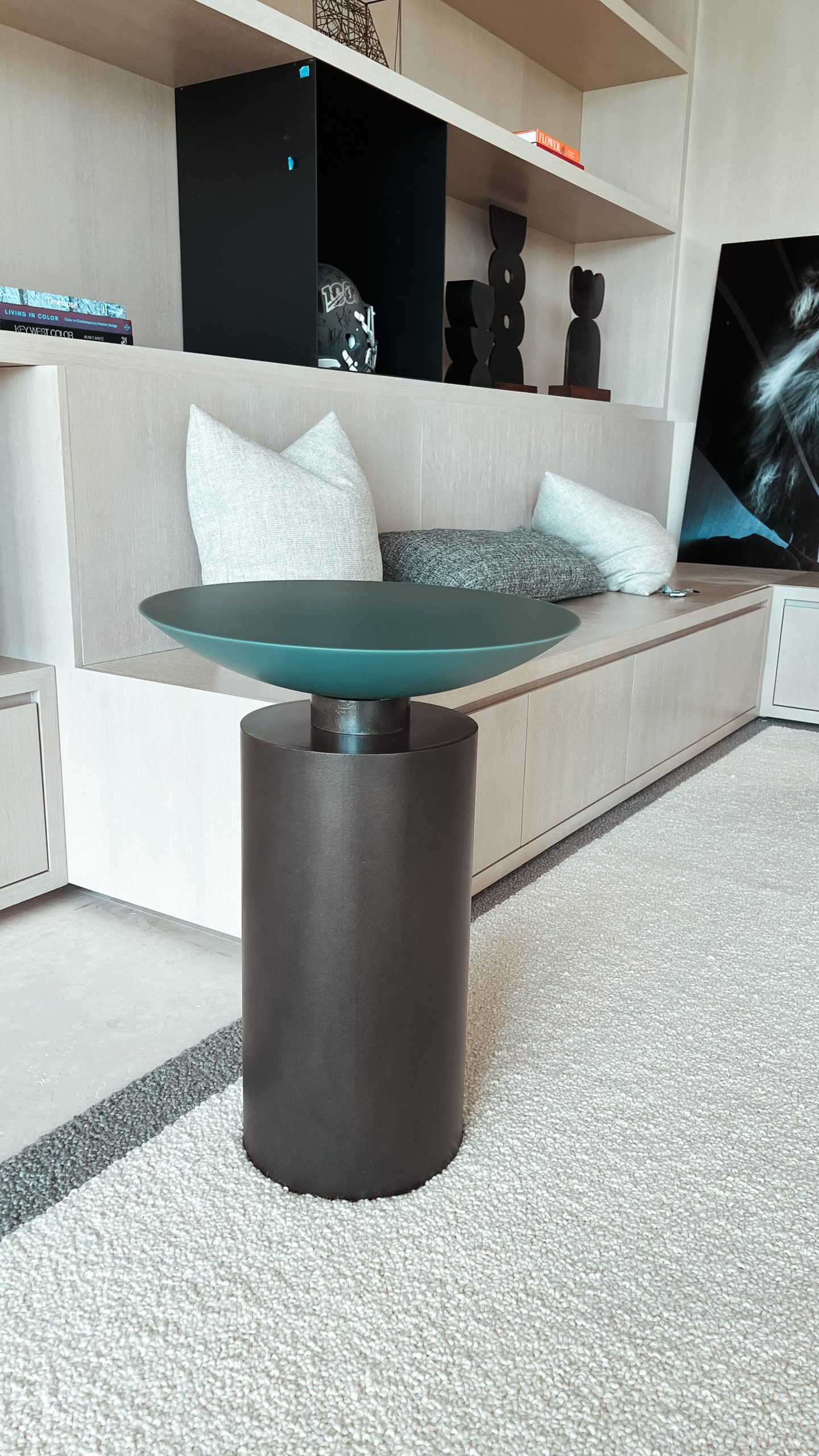 Metal and Resin Side Tables