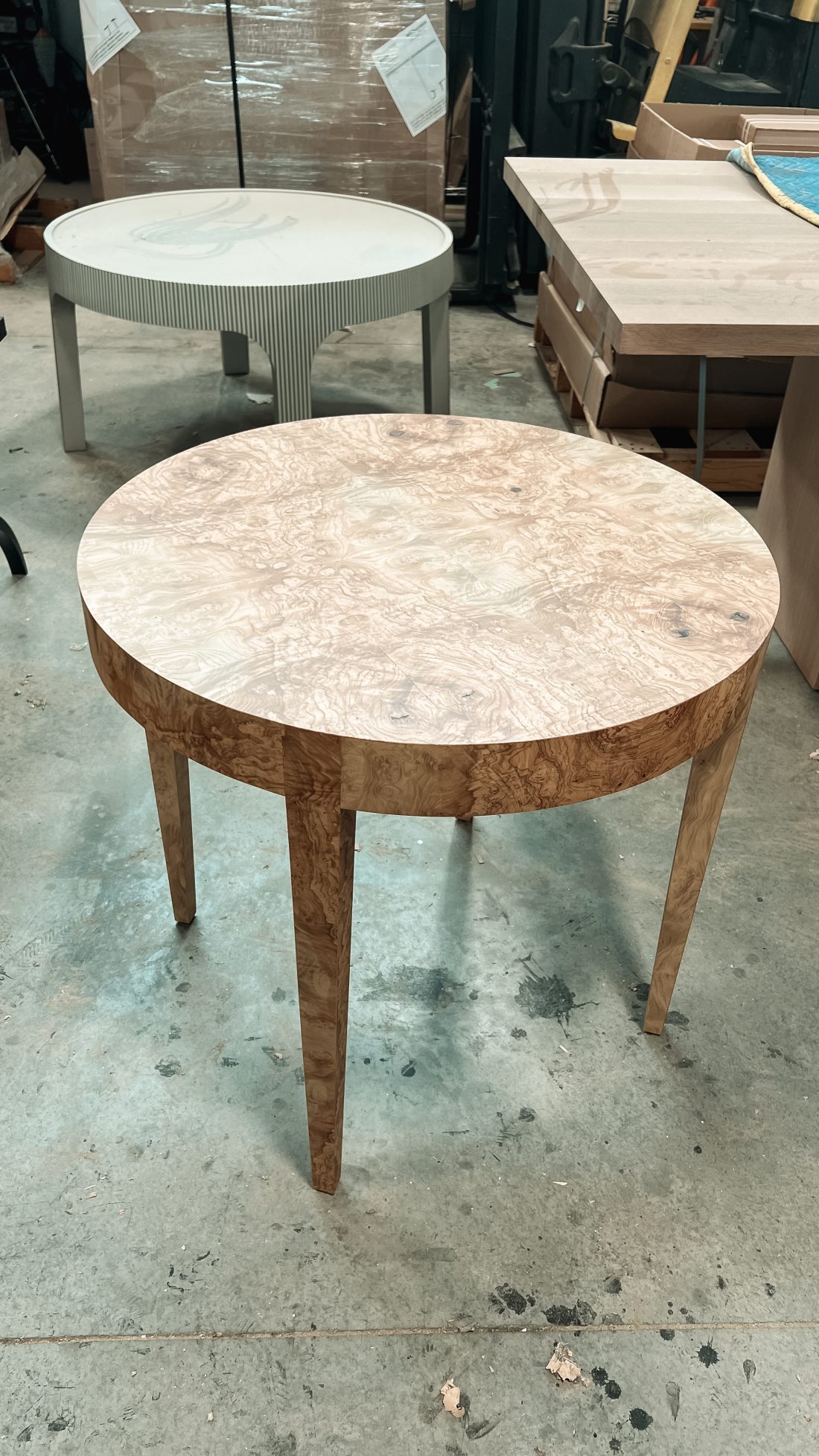 Burlewood Side Table