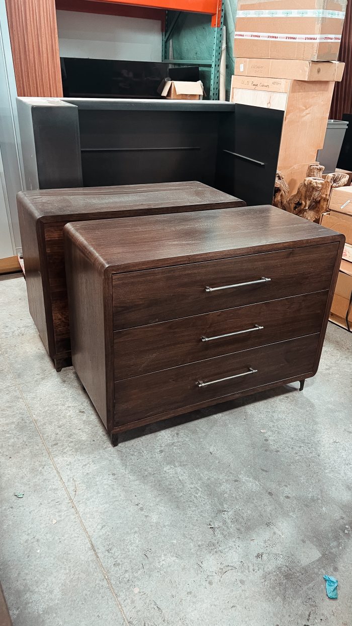 Walnut Bedside Tables