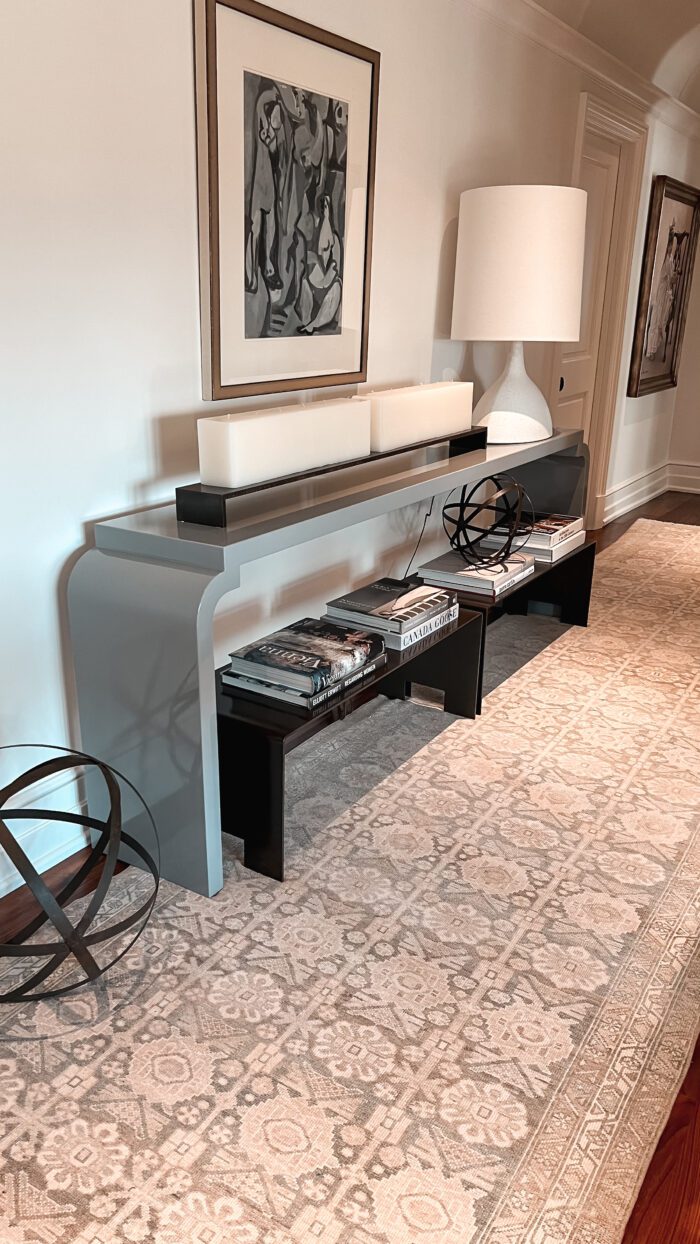 Huge hallway console for a beautiful home