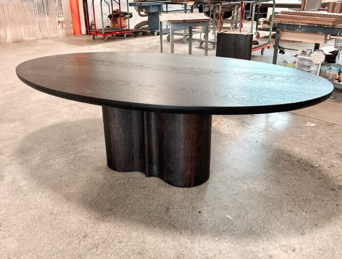 Ebonized Oak Dining Table