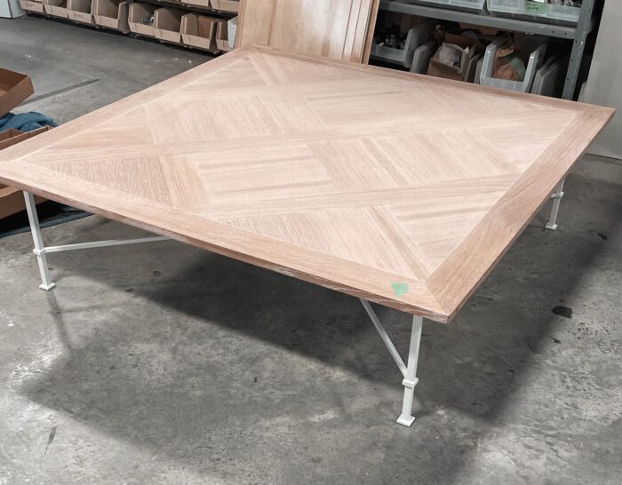Oak and Iron Coffee Table