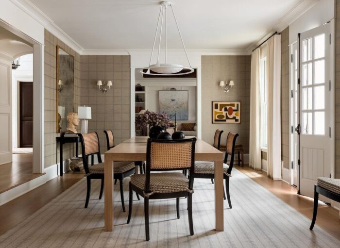 Dining table we made last year for a great project with @jasonarnoldinteriors.⁠