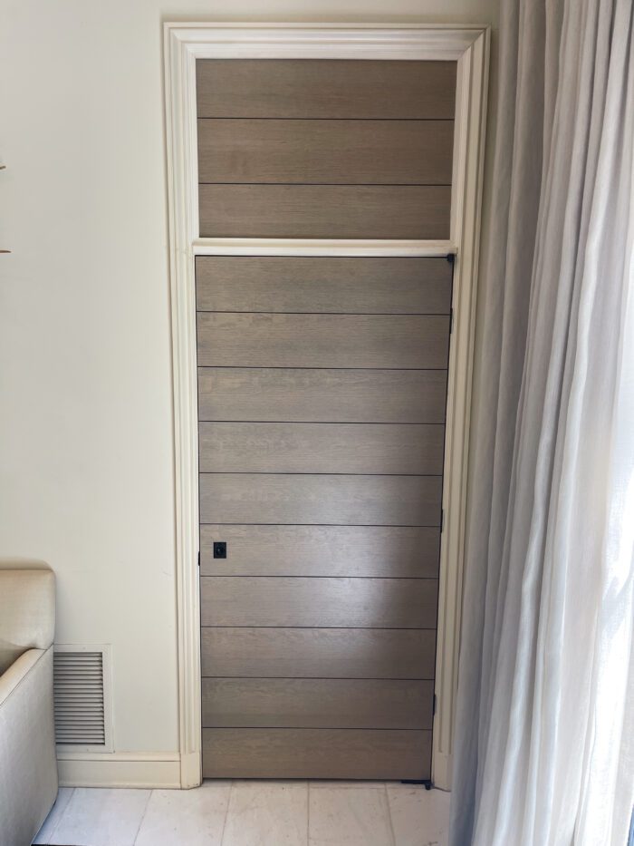 Grayed Oak Paneling on Doors