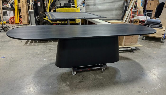 Large Black Dining Room Table Custom Made by MDM Design Studio