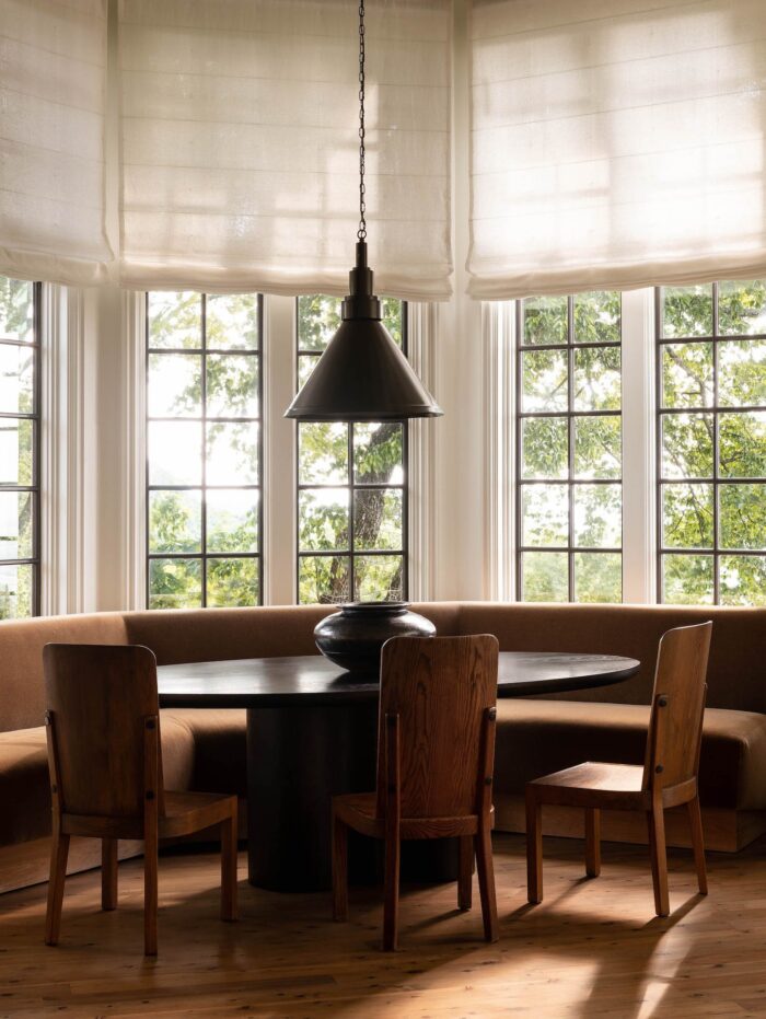 Dining room table in breakfast nook